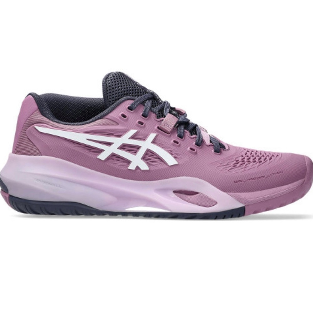 Asics Ube and White Gel Resolution X Tennis Shoe